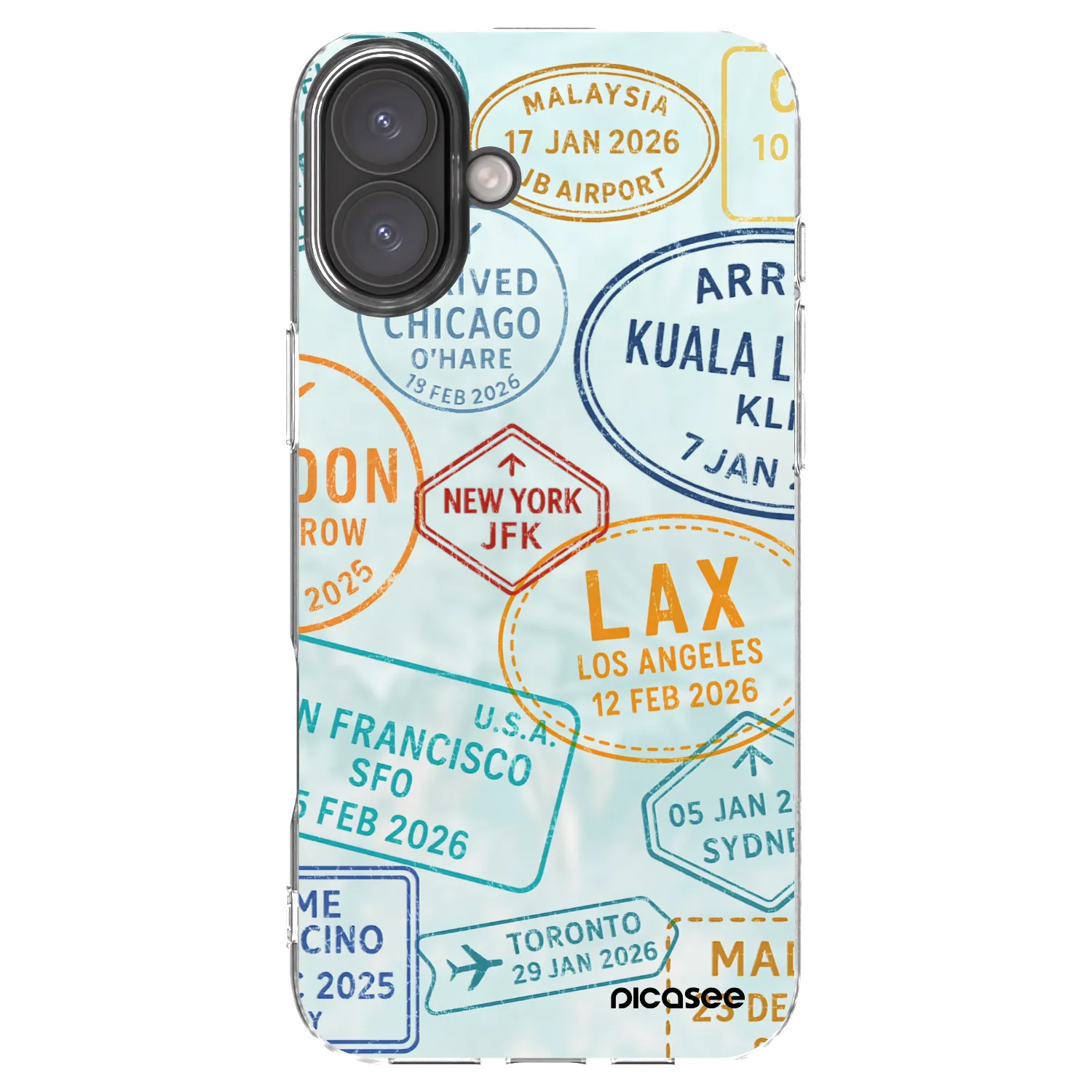 Picasee átlátszó szilikon tok az alábbi mobiltelefonokra Apple iPhone 16 Plus - PASSPORT EDITION