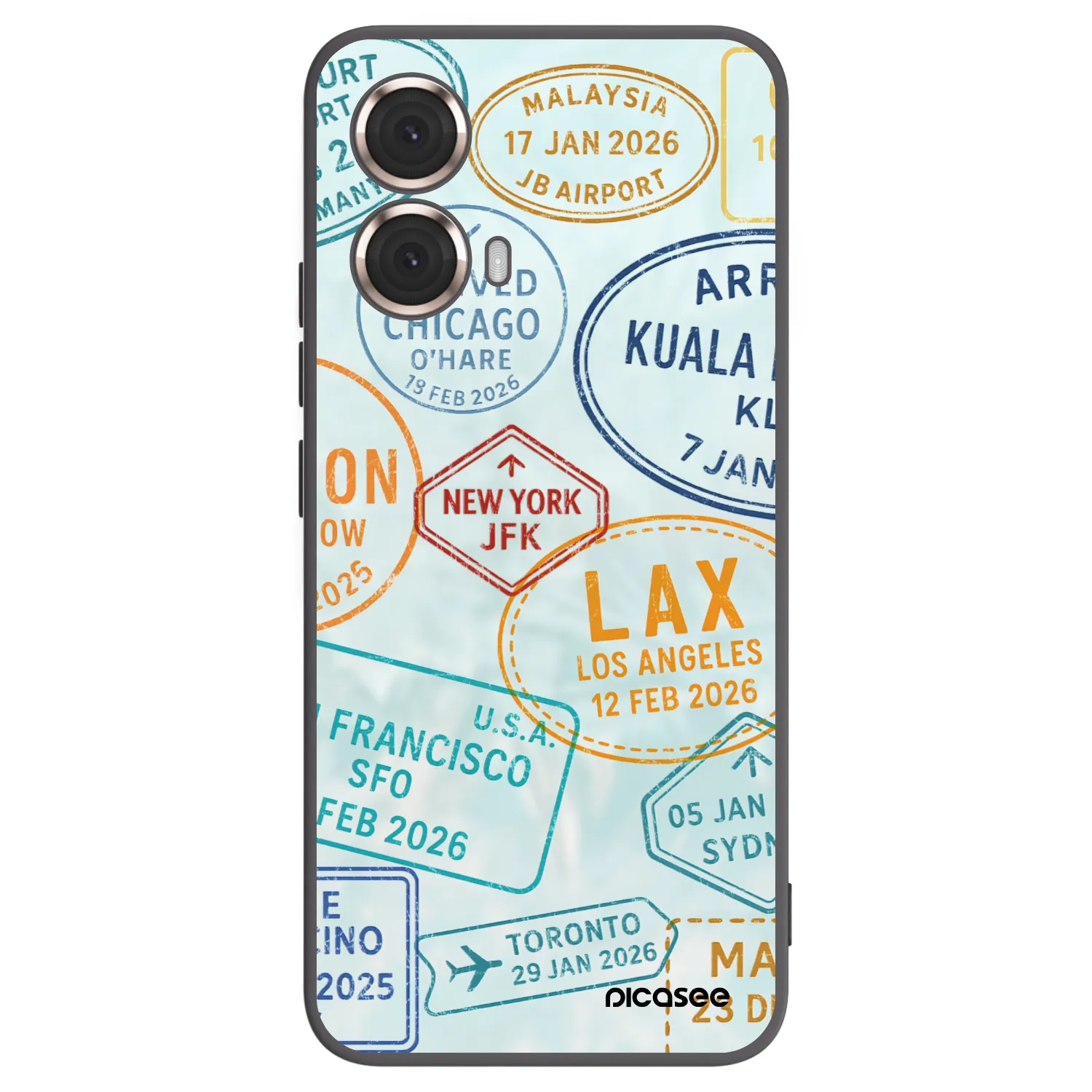 Picasee fekete szilikon tok az alábbi mobiltelefonokra Motorola Moto G85 - PASSPORT EDITION