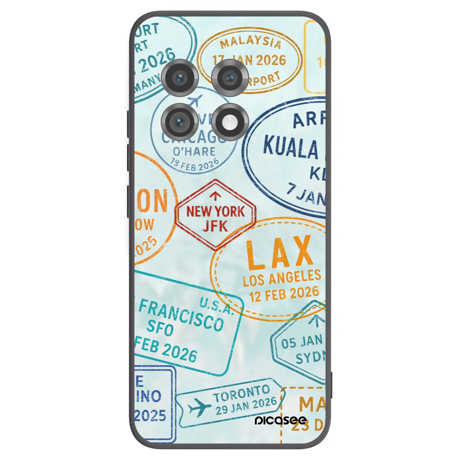 Picasee fekete szilikon tok az alábbi mobiltelefonokra OnePlus 11 5G - PASSPORT EDITION