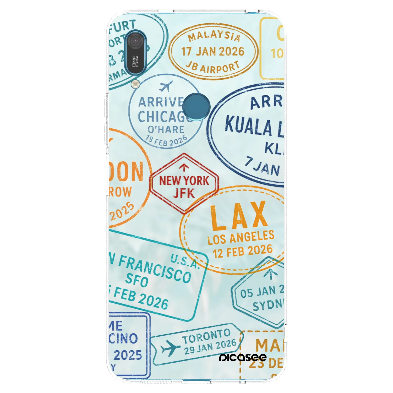 Picasee átlátszó szilikon tok az alábbi mobiltelefonokra Huawei Y7 2019 - PASSPORT EDITION