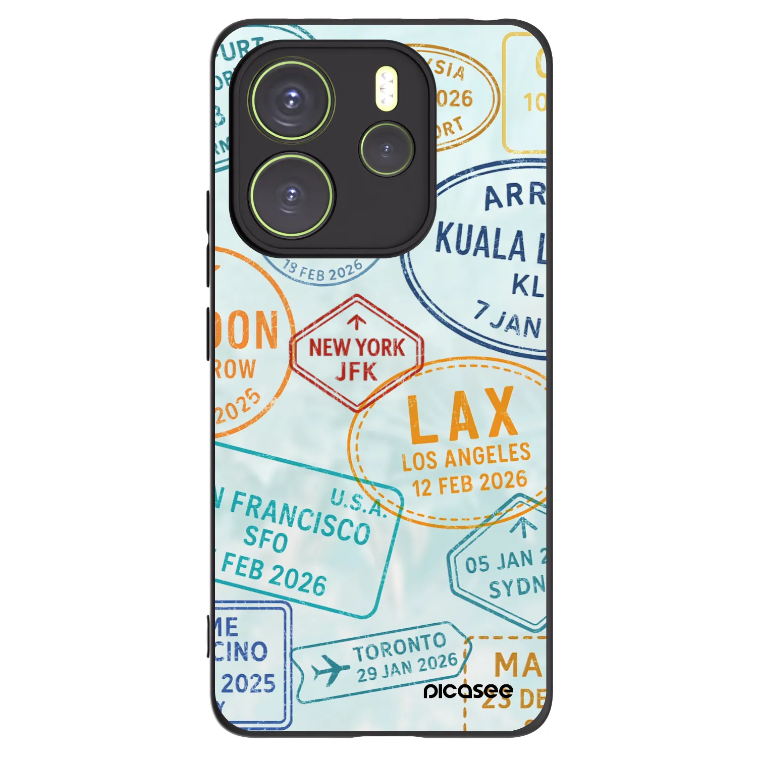 Picasee fekete szilikon tok az alábbi mobiltelefonokra Xiaomi Redmi Note 14 4G - PASSPORT EDITION