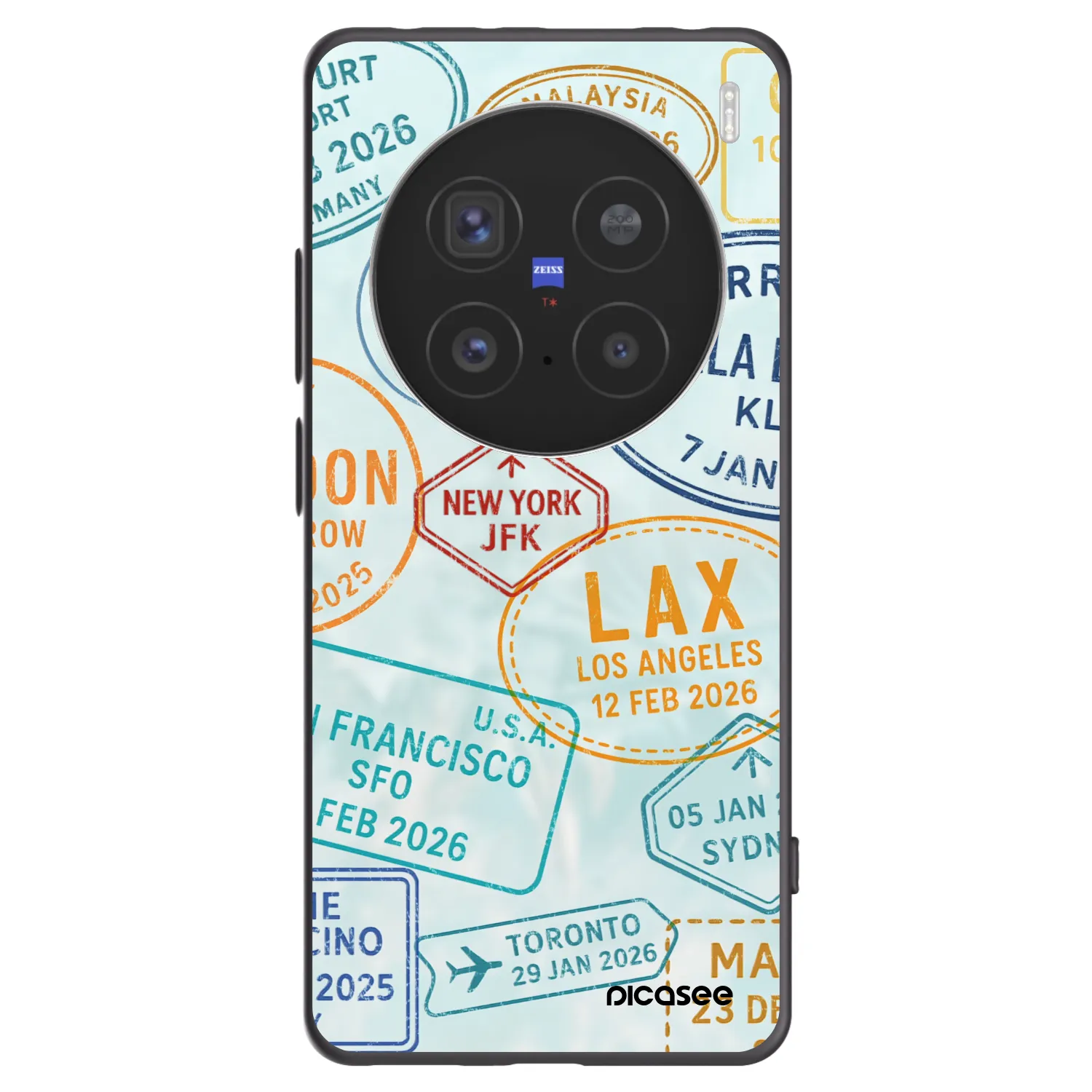 Picasee fekete szilikon tok az alábbi mobiltelefonokra Vivo X200 Pro - PASSPORT EDITION