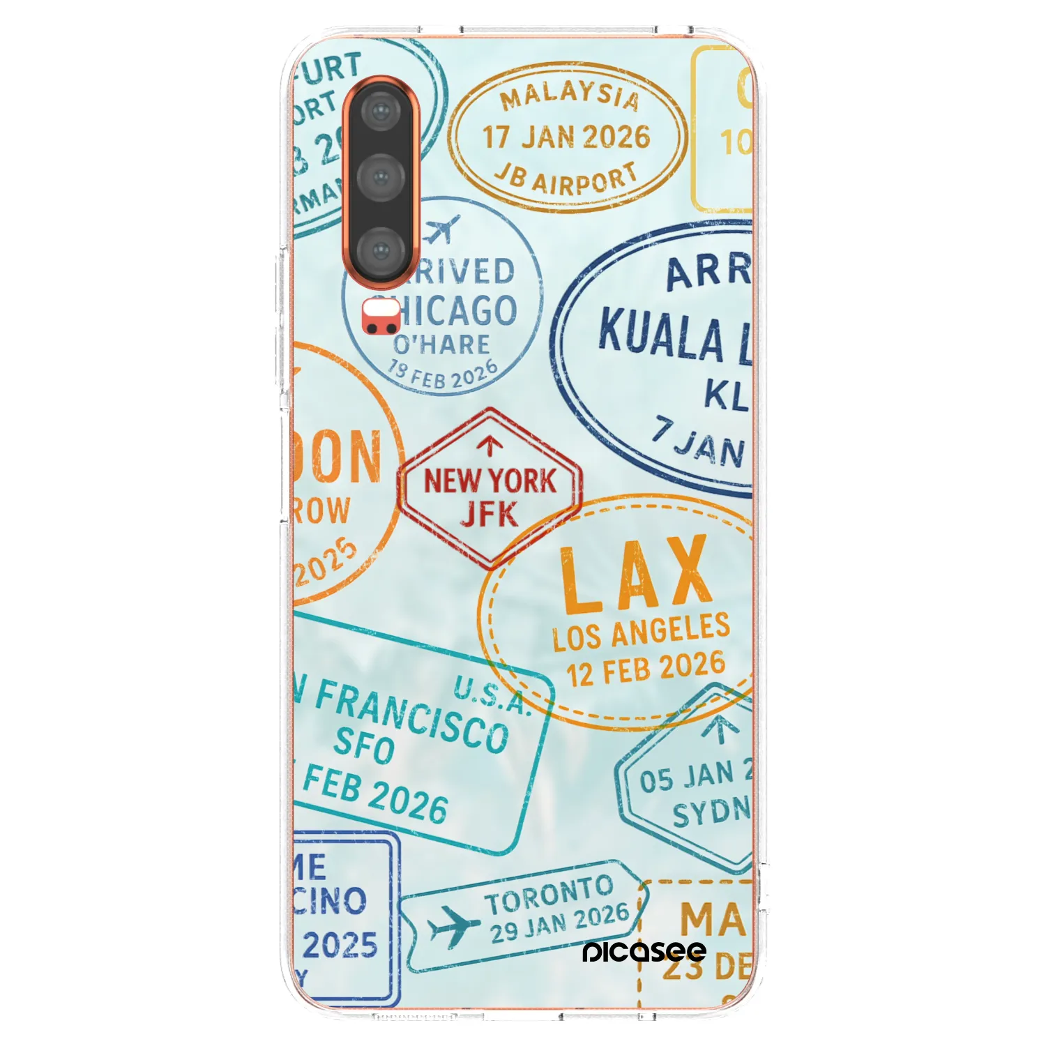Picasee átlátszó szilikon tok az alábbi mobiltelefonokra Huawei P30 - PASSPORT EDITION