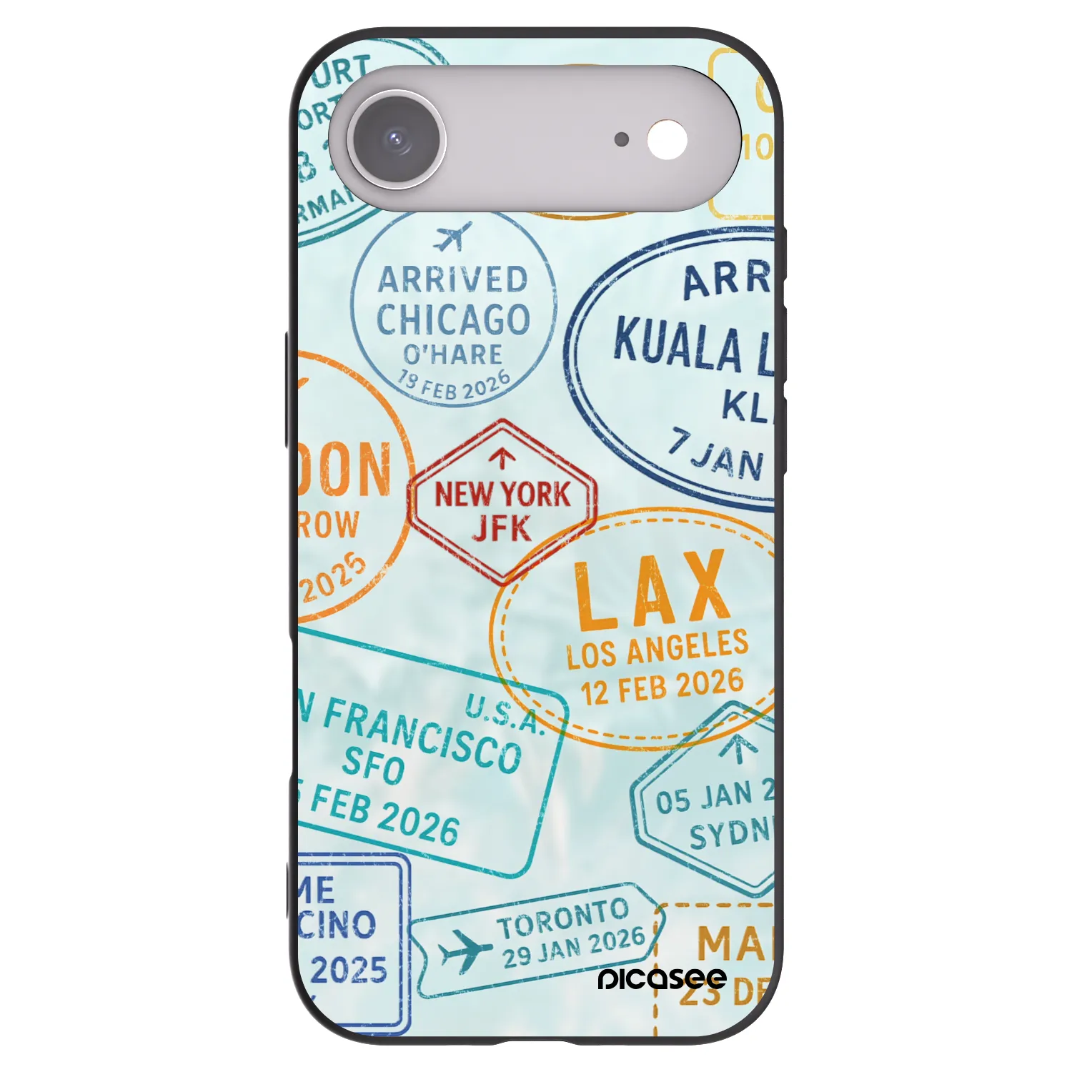 Picasee fekete szilikon tok az alábbi mobiltelefonokra Apple iPhone Air - PASSPORT EDITION