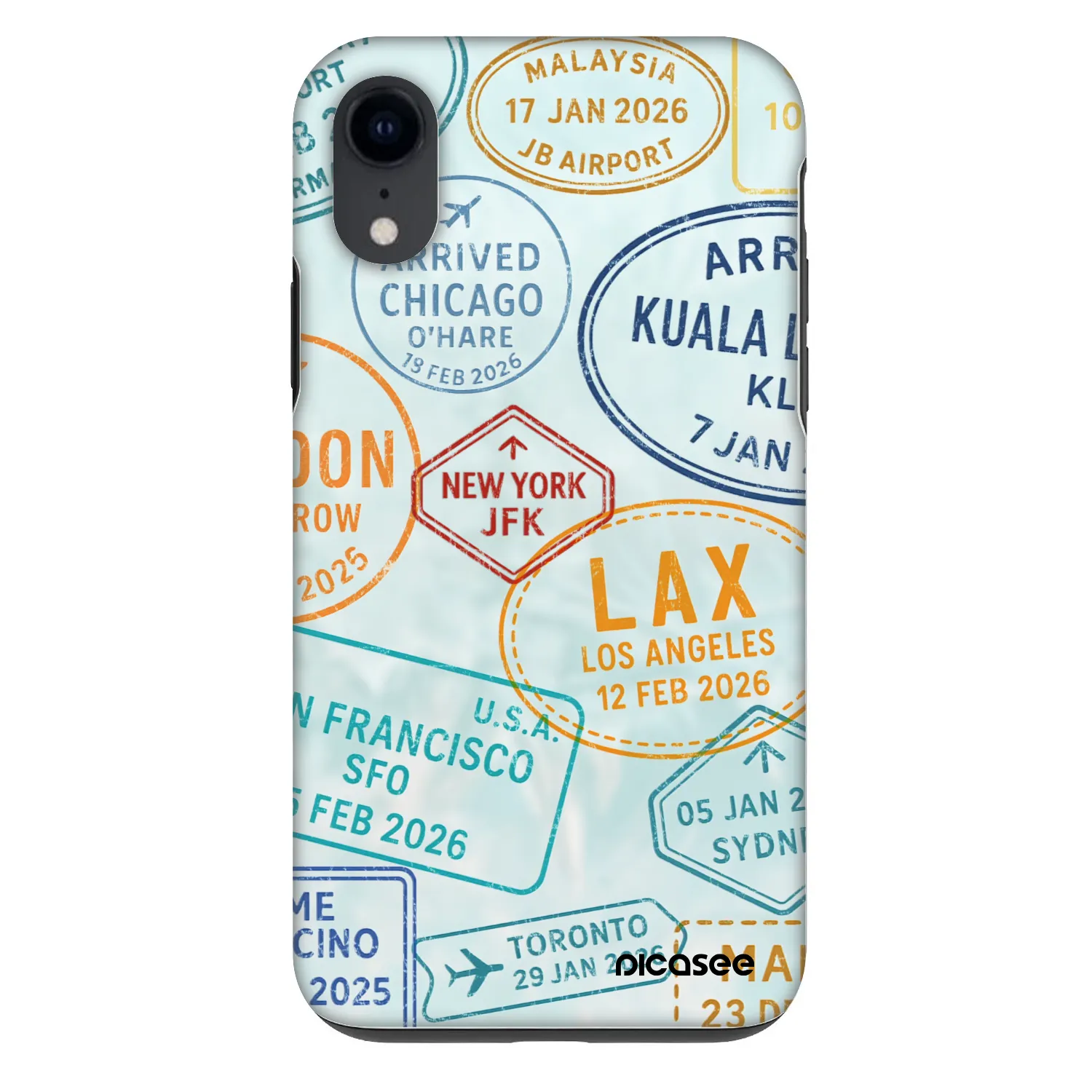 Picasee Fashion Case Apple iPhone XR - PASSPORT EDITION