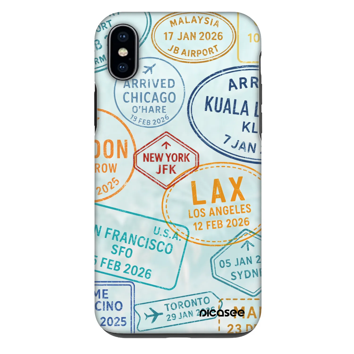 Picasee Fashion Case Apple iPhone XS Max - PASSPORT EDITION