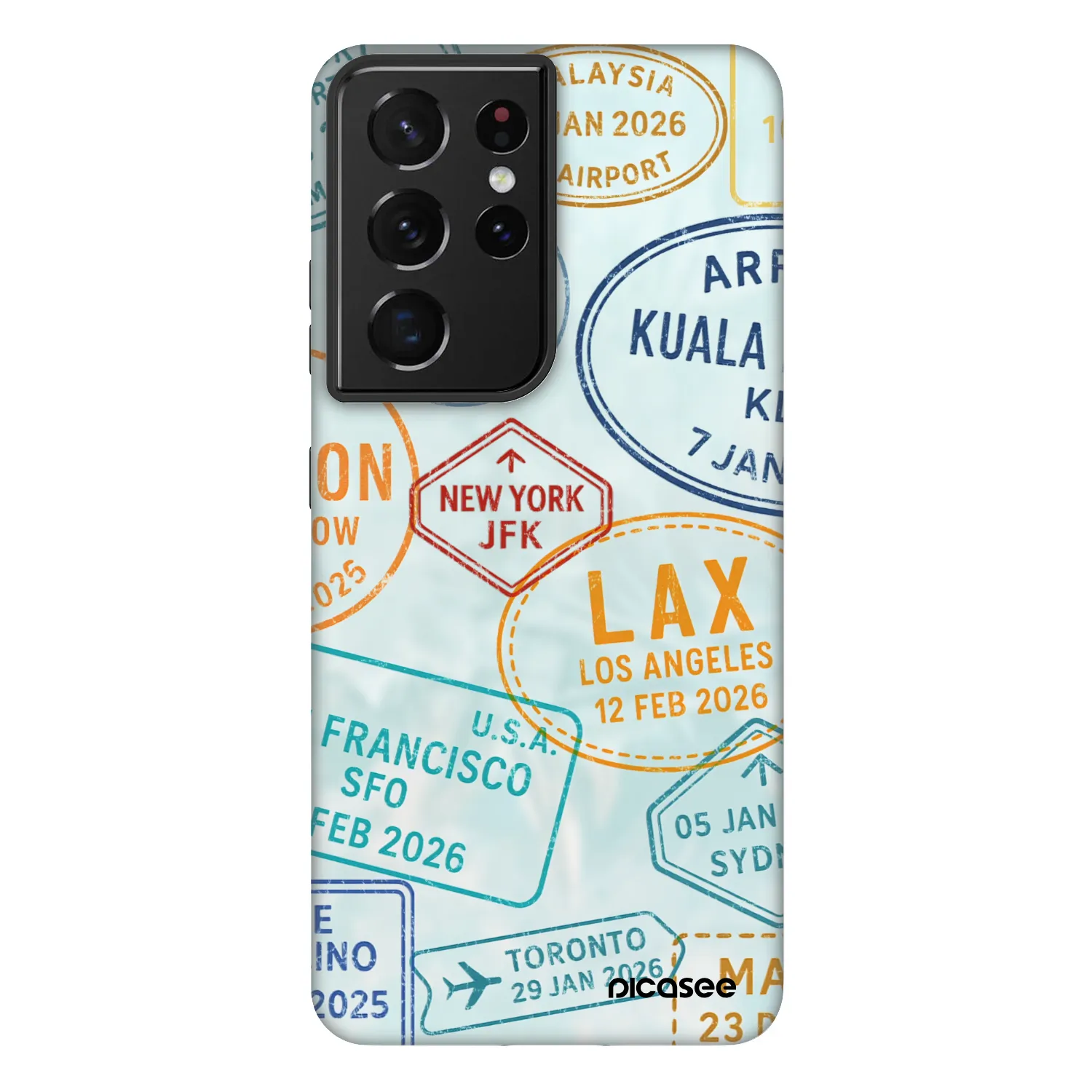 Picasee Fashion Case Samsung Galaxy S21 Ultra 5G G998B - PASSPORT EDITION