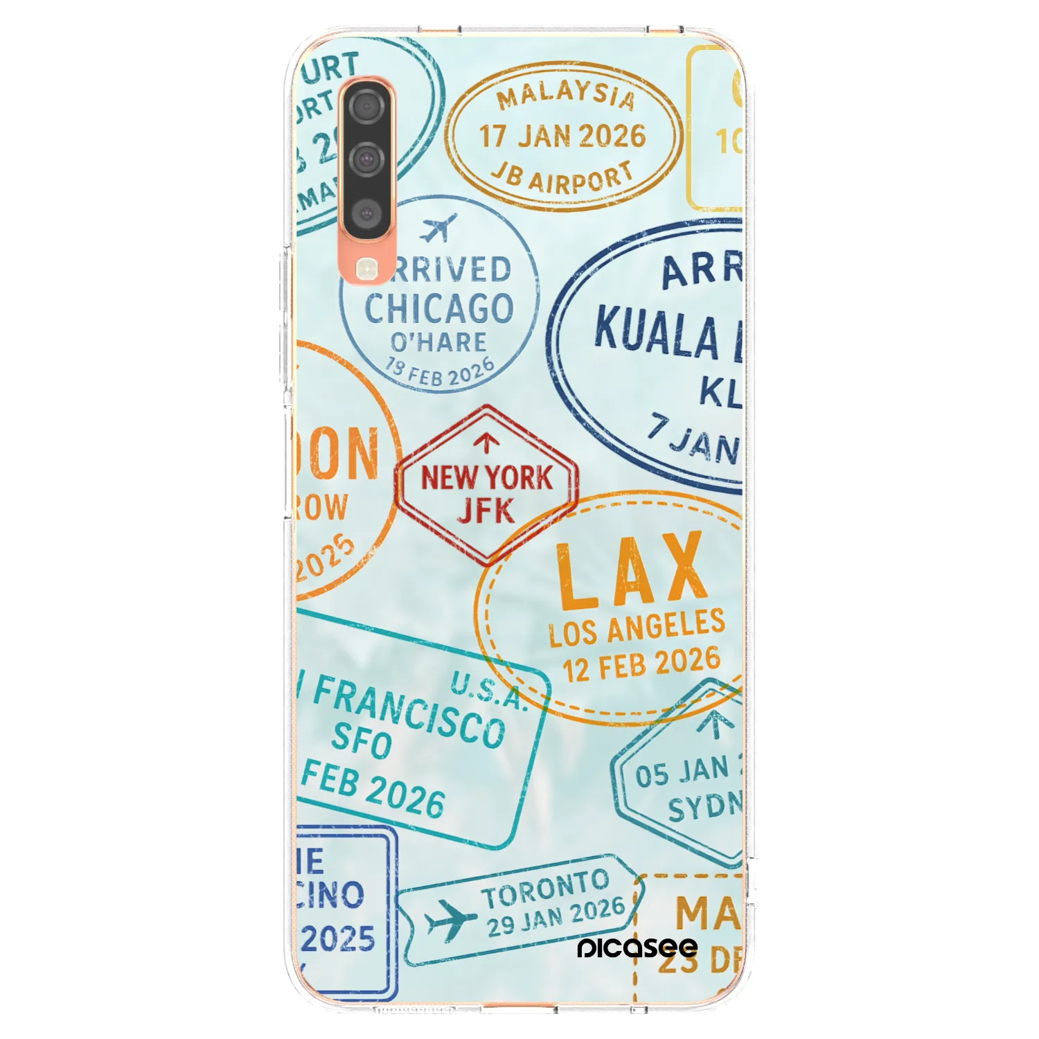 Picasee átlátszó szilikon tok az alábbi mobiltelefonokra Samsung Galaxy A70 A705F - PASSPORT EDITION