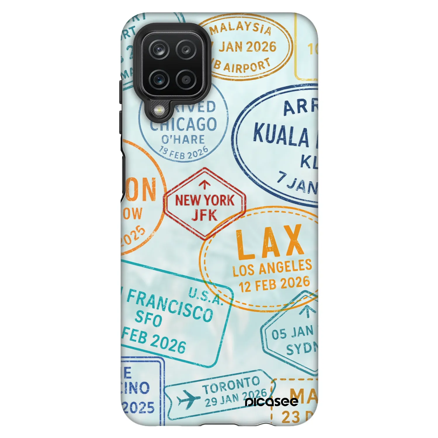 Picasee Fashion Case Samsung Galaxy A12 A125F - PASSPORT EDITION
