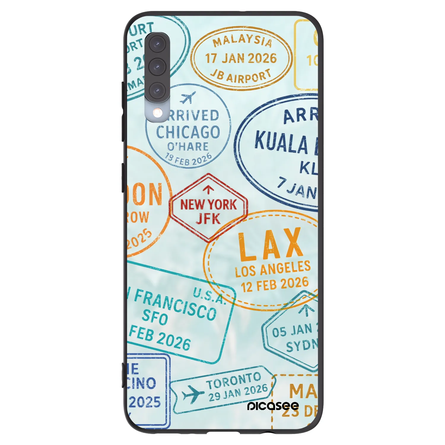 Picasee fekete szilikon tok az alábbi mobiltelefonokra Samsung Galaxy A70 A705F - PASSPORT EDITION
