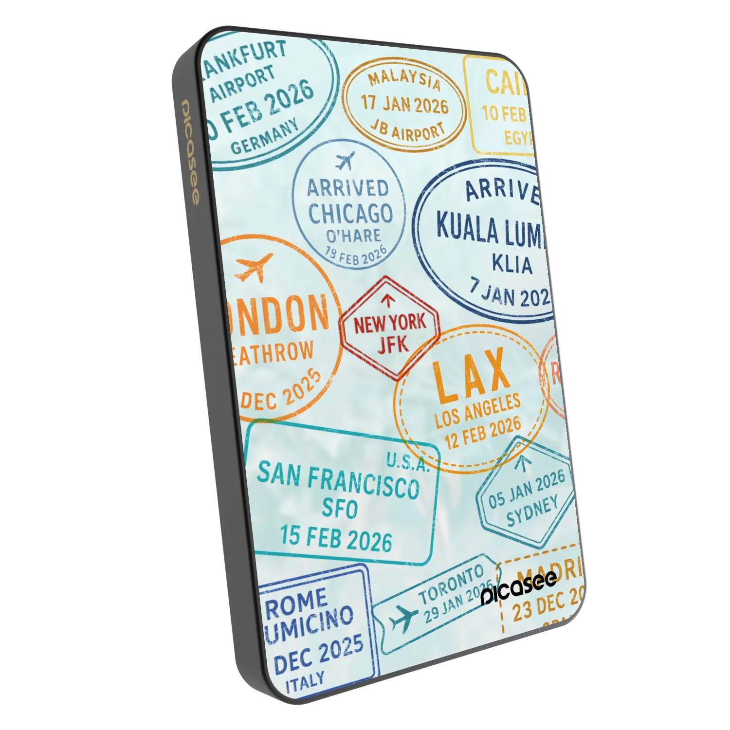 Picasee Powerbank MagSafe 5 000 mAh Szürke - PASSPORT EDITION