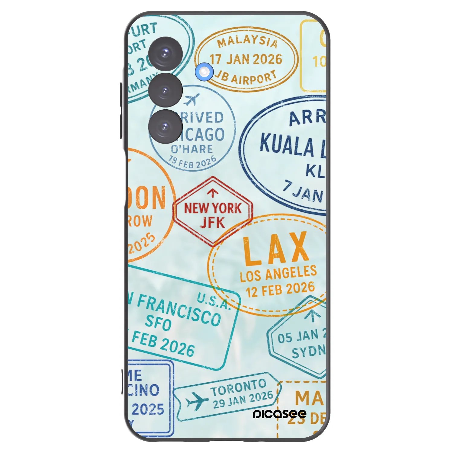 Picasee fekete szilikon tok az alábbi mobiltelefonokra Samsung Galaxy A17 5G - PASSPORT EDITION