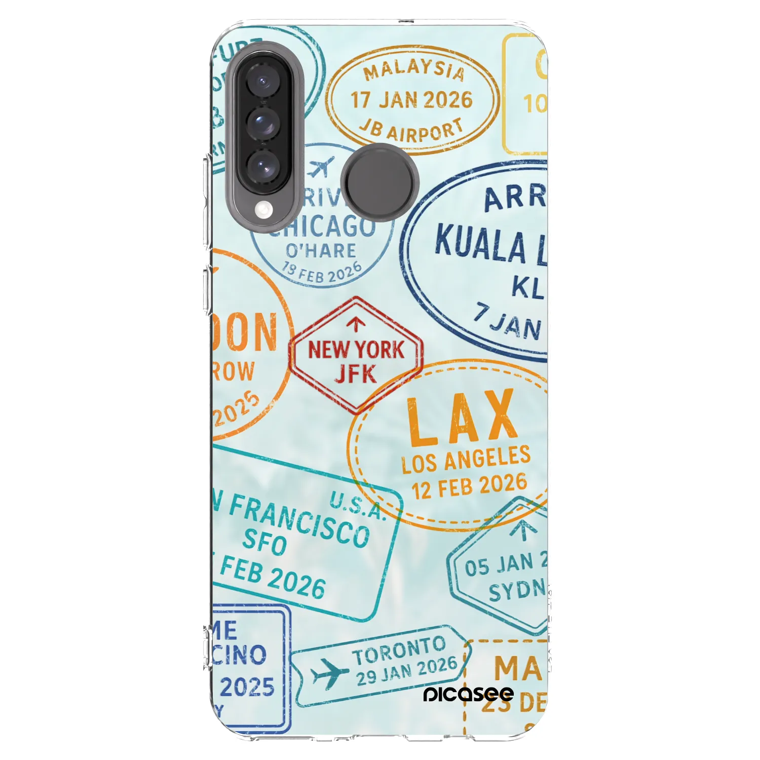 Picasee átlátszó szilikon tok az alábbi mobiltelefonokra Huawei P30 Lite - PASSPORT EDITION