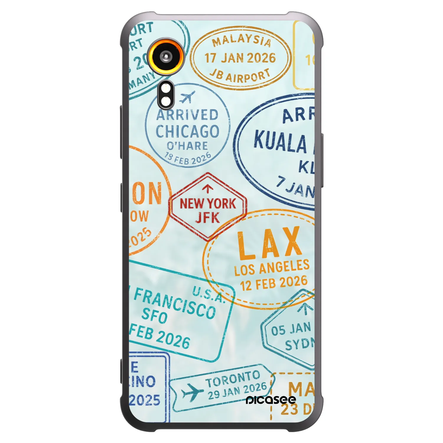 Picasee fekete szilikon tok az alábbi mobiltelefonokra Samsung Galaxy Xcover 7 - PASSPORT EDITION