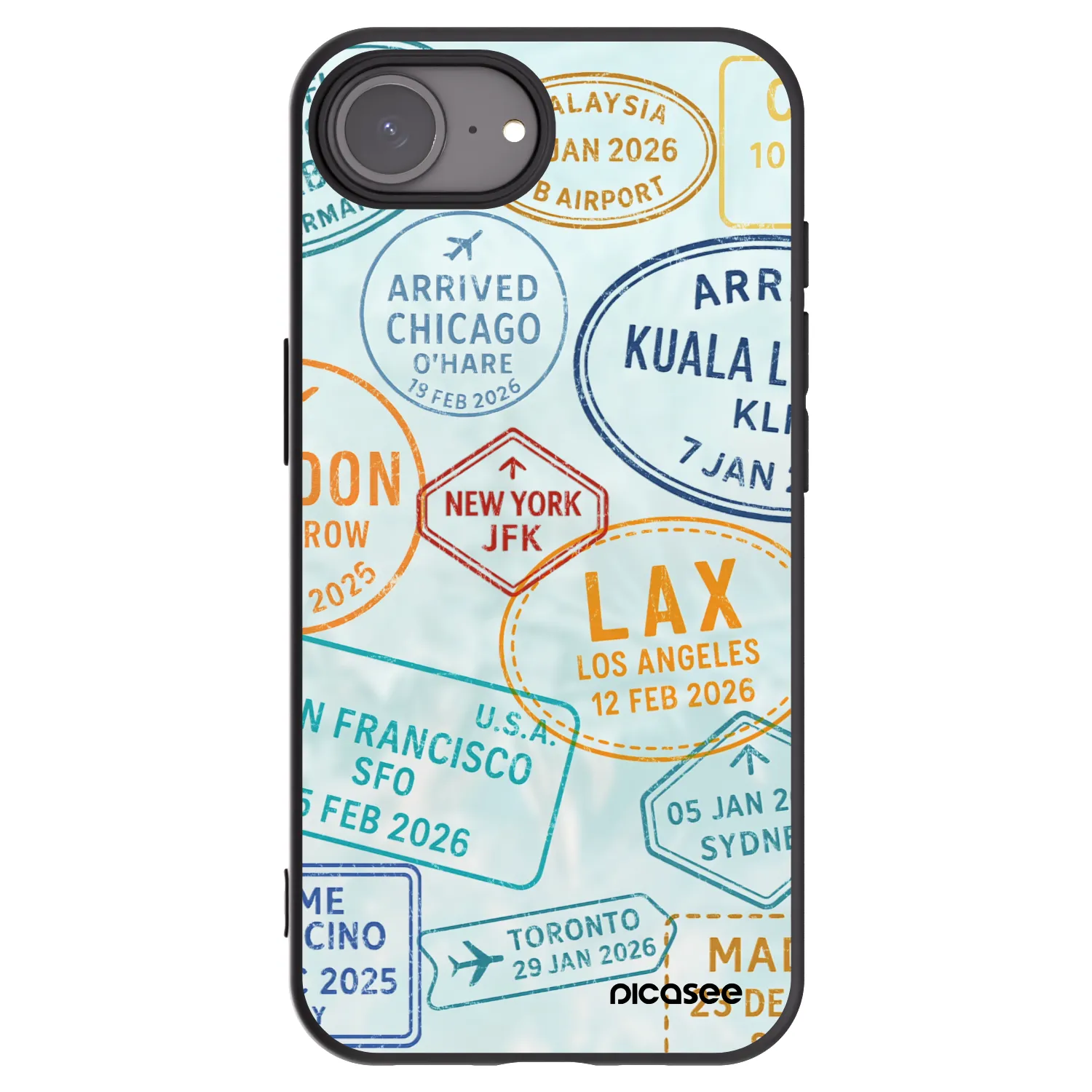 Picasee fekete szilikon tok az alábbi mobiltelefonokra Apple iPhone 17e - PASSPORT EDITION