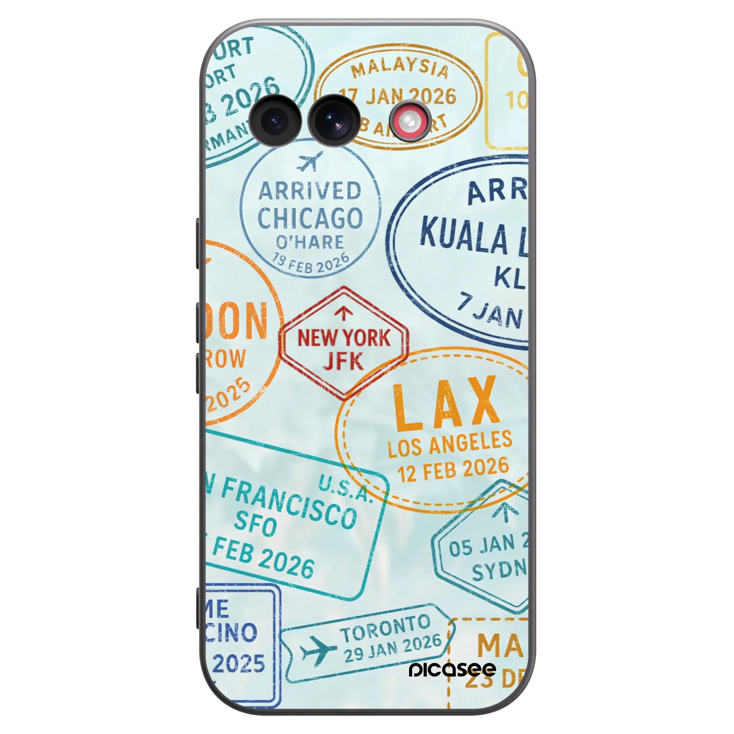 Picasee fekete szilikon tok az alábbi mobiltelefonokra Google Pixel 10a - PASSPORT EDITION