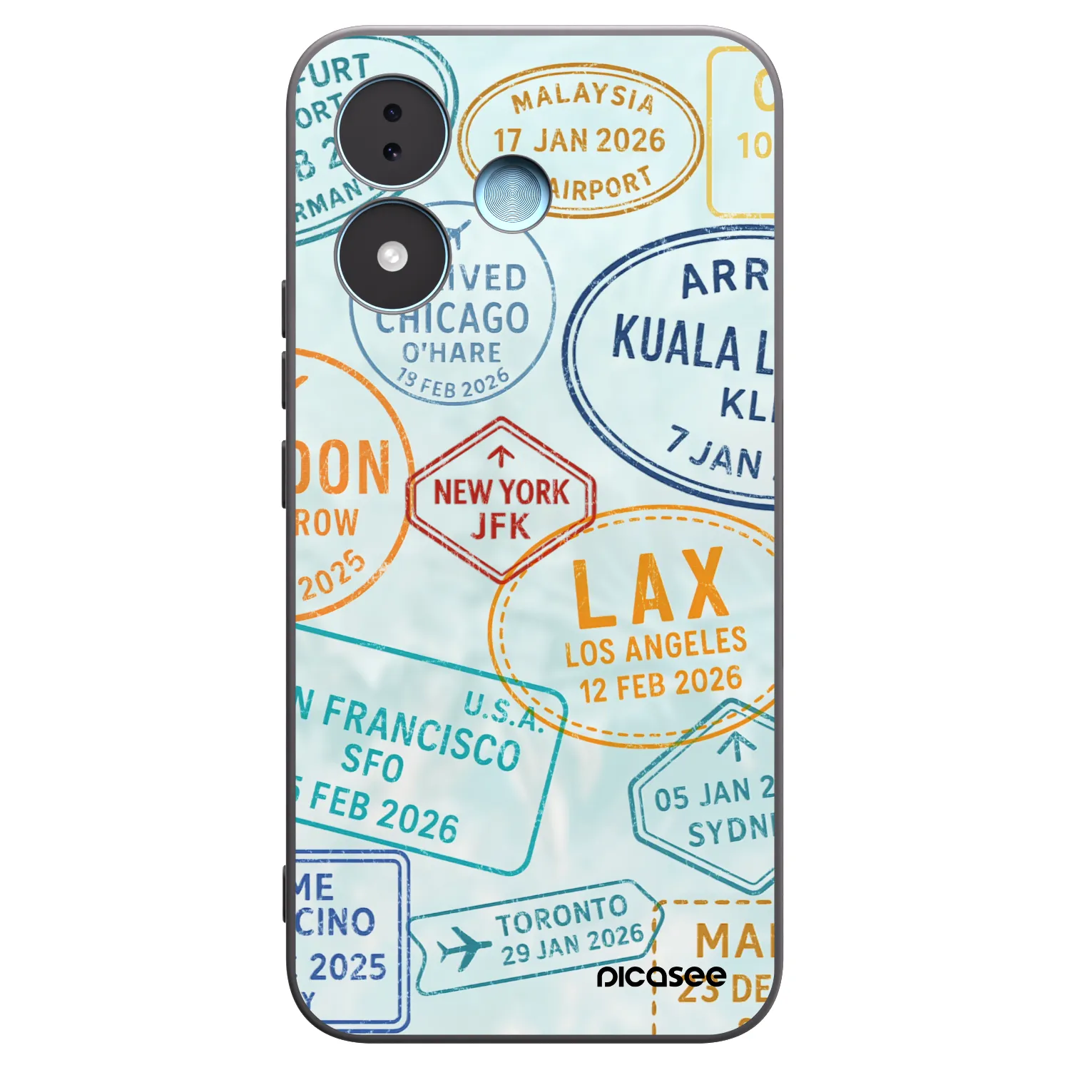 Picasee fekete szilikon tok az alábbi mobiltelefonokra Xiaomi Redmi Note 17 5G - PASSPORT EDITION