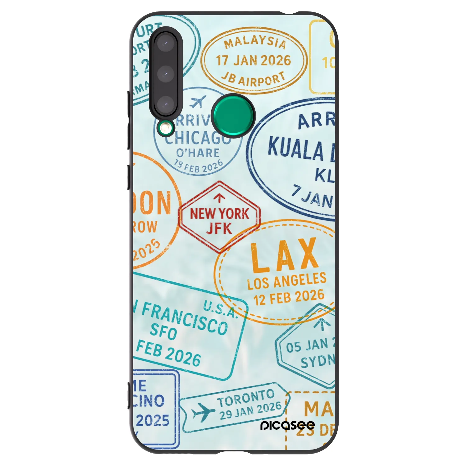 Picasee fekete szilikon tok az alábbi mobiltelefonokra Honor 20 Lite - PASSPORT EDITION
