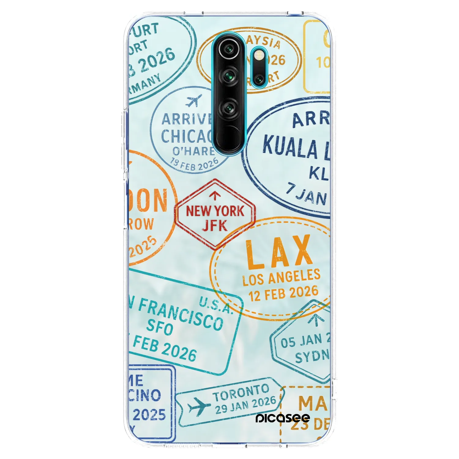 Picasee átlátszó szilikon tok az alábbi mobiltelefonokra Xiaomi Redmi Note 8 Pro - PASSPORT EDITION