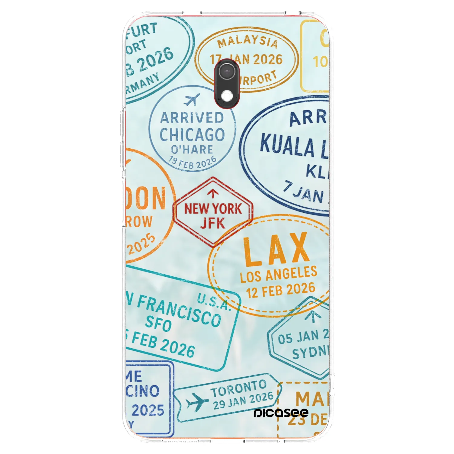 Picasee átlátszó szilikon tok az alábbi mobiltelefonokra Xiaomi Redmi 8A - PASSPORT EDITION