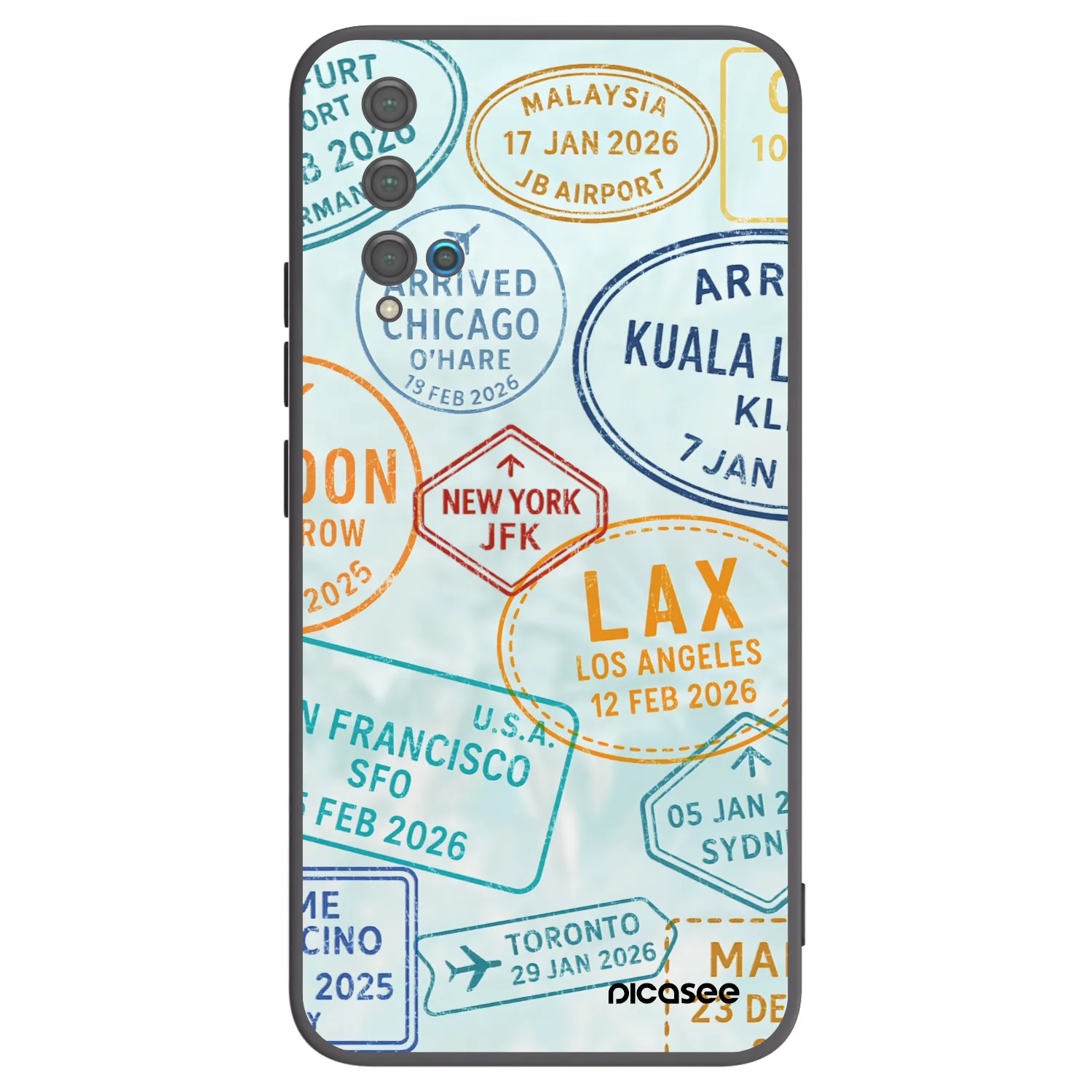 Picasee fekete szilikon tok az alábbi mobiltelefonokra Huawei Nova 5T - PASSPORT EDITION