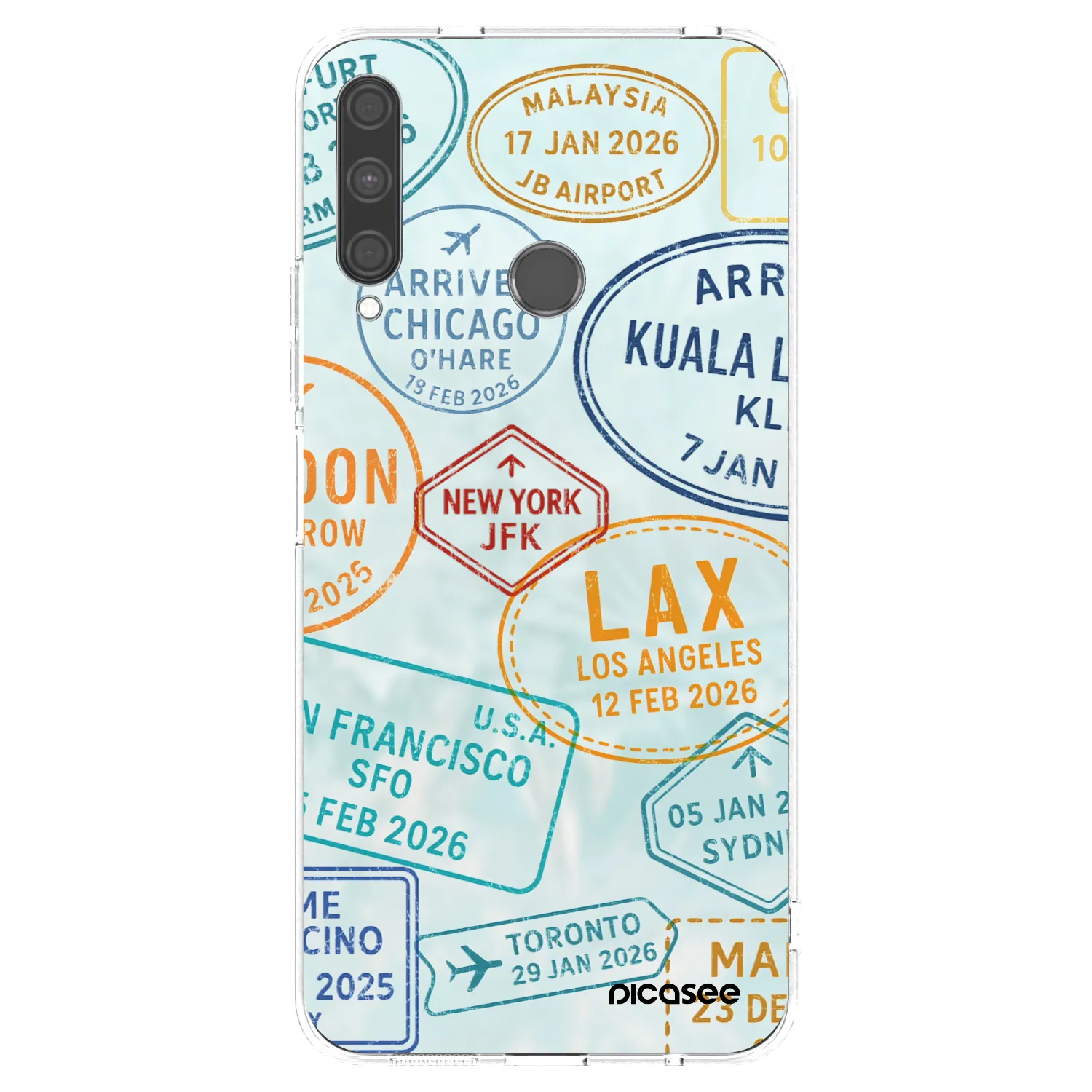 Picasee átlátszó szilikon tok az alábbi mobiltelefonokra Huawei P40 Lite E - PASSPORT EDITION