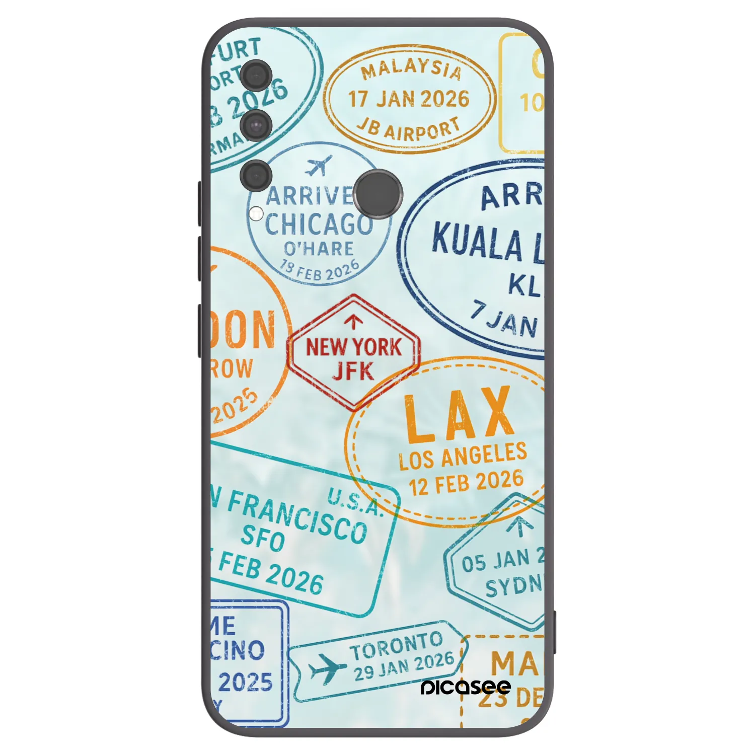 Picasee fekete szilikon tok az alábbi mobiltelefonokra Huawei P40 Lite E - PASSPORT EDITION