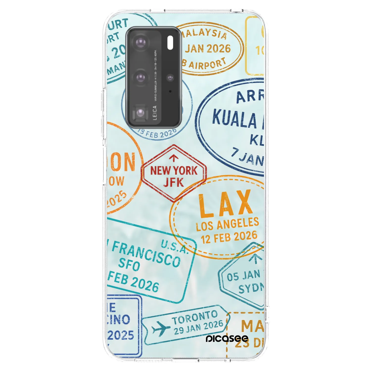 Picasee átlátszó szilikon tok az alábbi mobiltelefonokra Huawei P40 Pro - PASSPORT EDITION