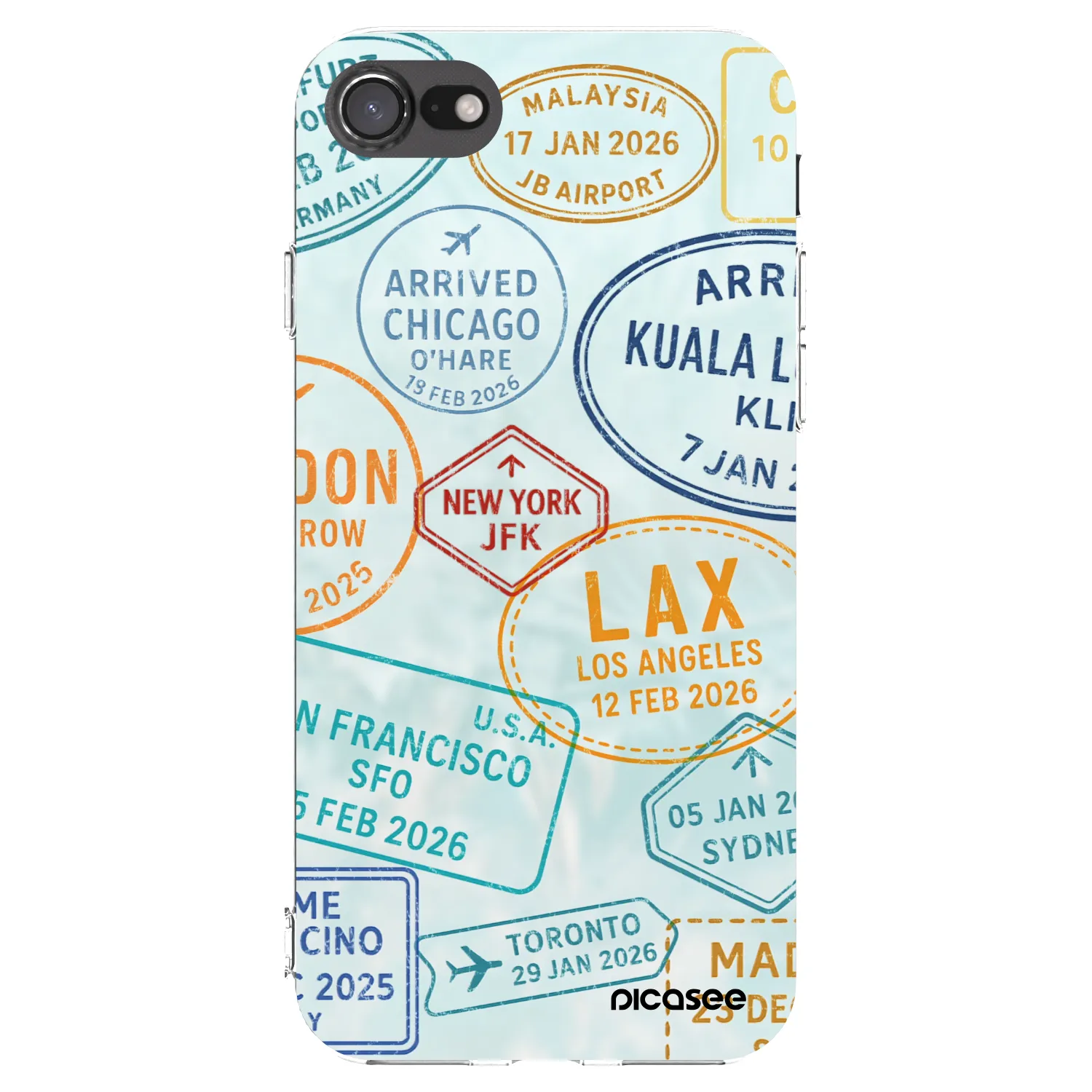 Picasee átlátszó szilikon tok az alábbi mobiltelefonokra Apple iPhone SE 2020 - PASSPORT EDITION