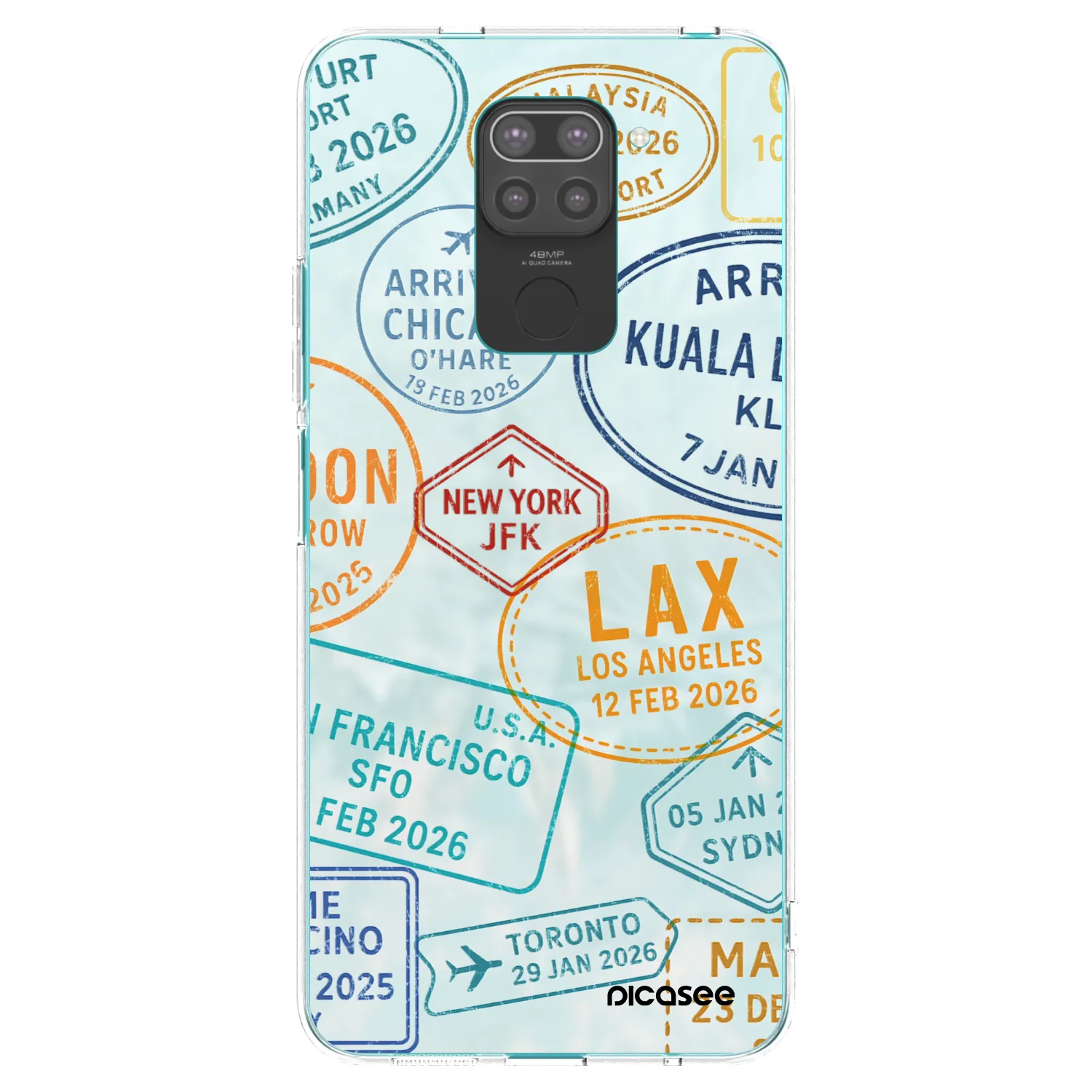 Picasee fekete szilikon tok az alábbi mobiltelefonokra Xiaomi Redmi Note 9 - PASSPORT EDITION