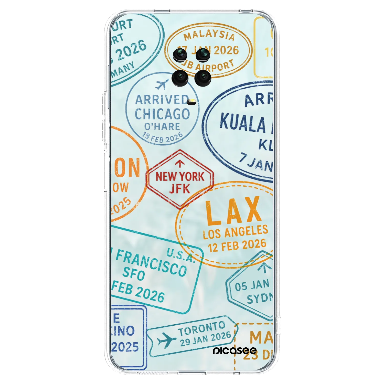 Picasee átlátszó szilikon tok az alábbi mobiltelefonokra Xiaomi Redmi Note 9S - PASSPORT EDITION