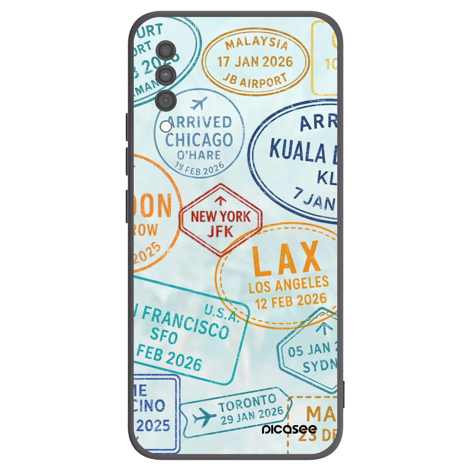 Picasee fekete szilikon tok az alábbi mobiltelefonokra Samsung Galaxy A30s A307F - PASSPORT EDITION