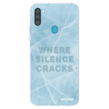 Picasee átlátszó szilikon tok az alábbi mobiltelefonokra Samsung Galaxy M11 - SILENCE