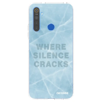 Picasee átlátszó szilikon tok az alábbi mobiltelefonokra Realme 5 - SILENCE