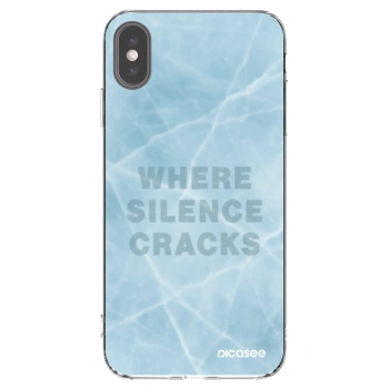 Picasee átlátszó szilikon tok az alábbi mobiltelefonokra Apple iPhone XS Max - SILENCE