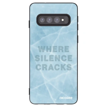 Picasee fekete szilikon tok az alábbi mobiltelefonokra Samsung Galaxy S10 G973 - SILENCE