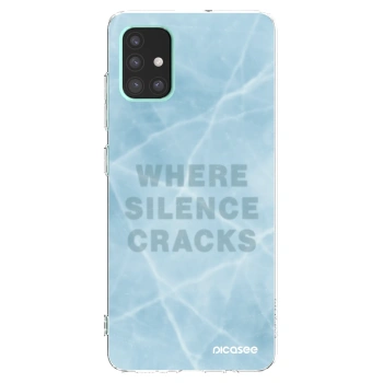 Picasee átlátszó szilikon tok az alábbi mobiltelefonokra Samsung Galaxy A51 A515F - SILENCE
