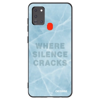 Picasee fekete szilikon tok az alábbi mobiltelefonokra Samsung Galaxy A21s - SILENCE
