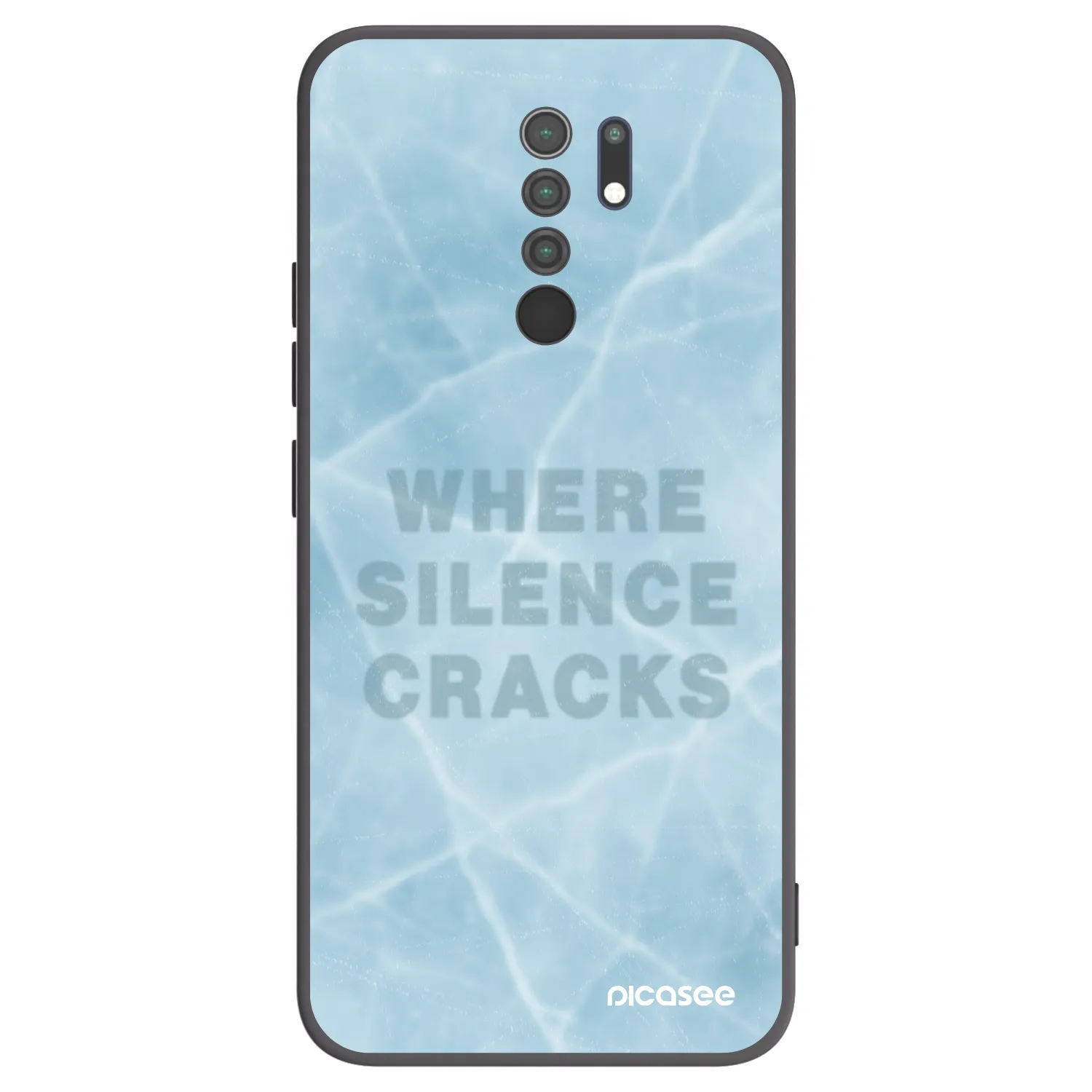 Picasee fekete szilikon tok az alábbi mobiltelefonokra Xiaomi Redmi 9 - SILENCE