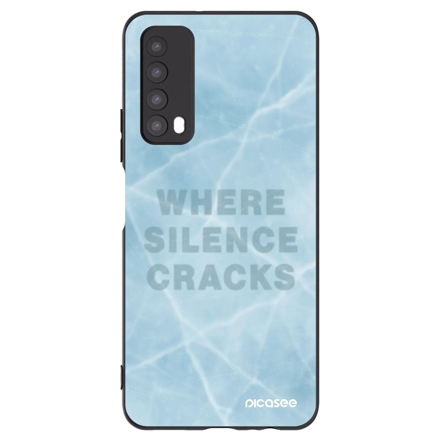 Picasee fekete szilikon tok az alábbi mobiltelefonokra Huawei P Smart 2021 - SILENCE