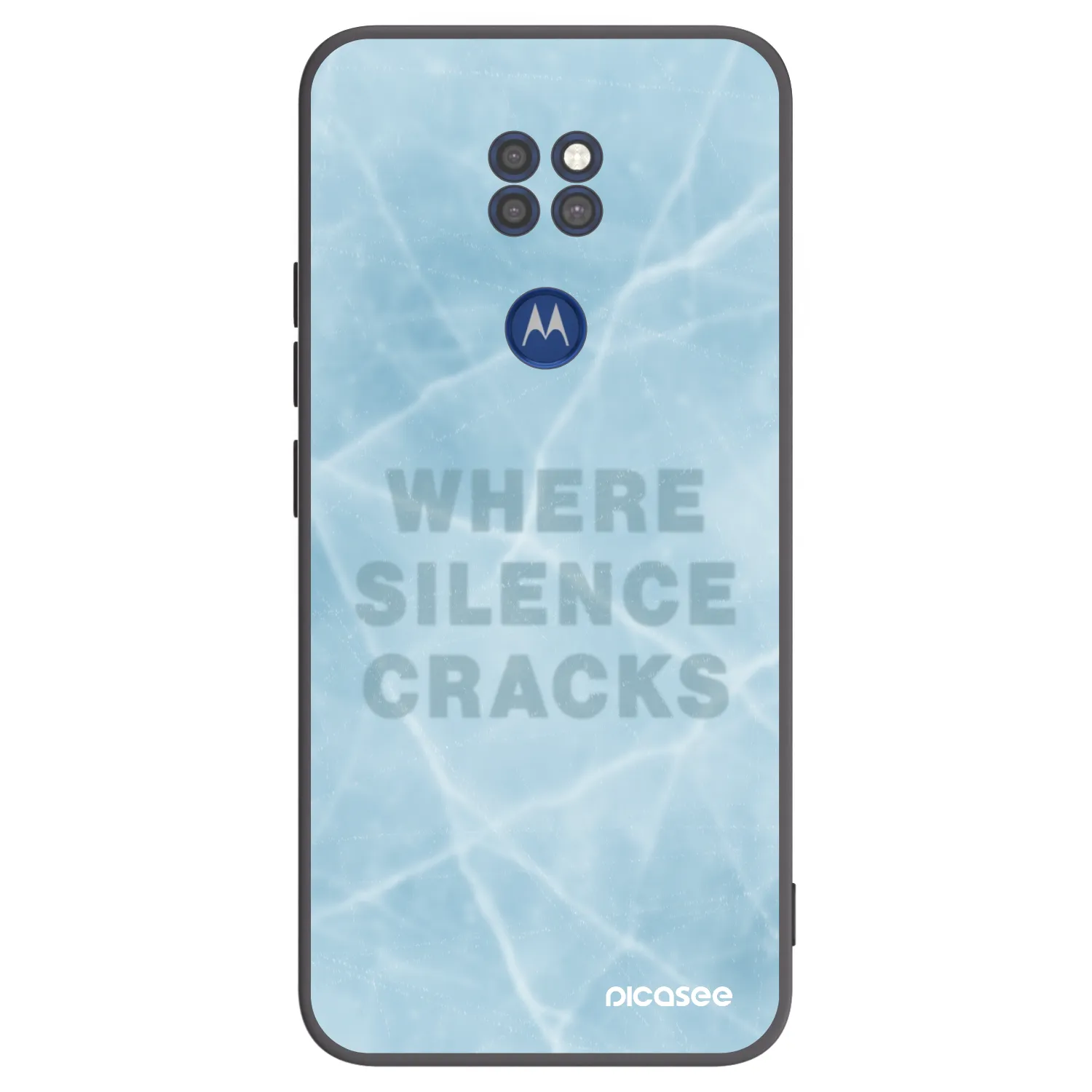 Picasee fekete szilikon tok az alábbi mobiltelefonokra Motorola Moto G9 Play - SILENCE