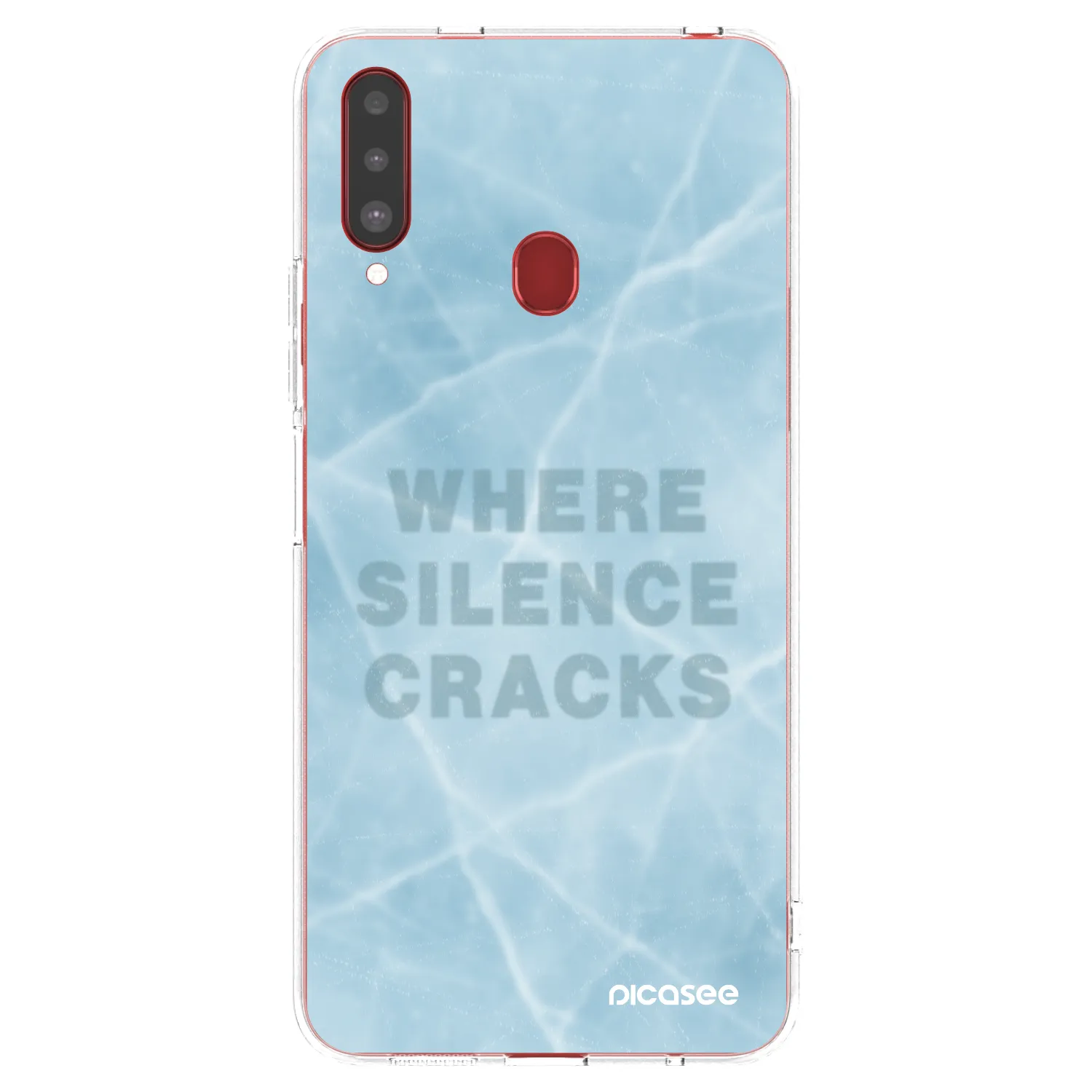 Picasee átlátszó szilikon tok az alábbi mobiltelefonokra Samsung Galaxy A20s - SILENCE