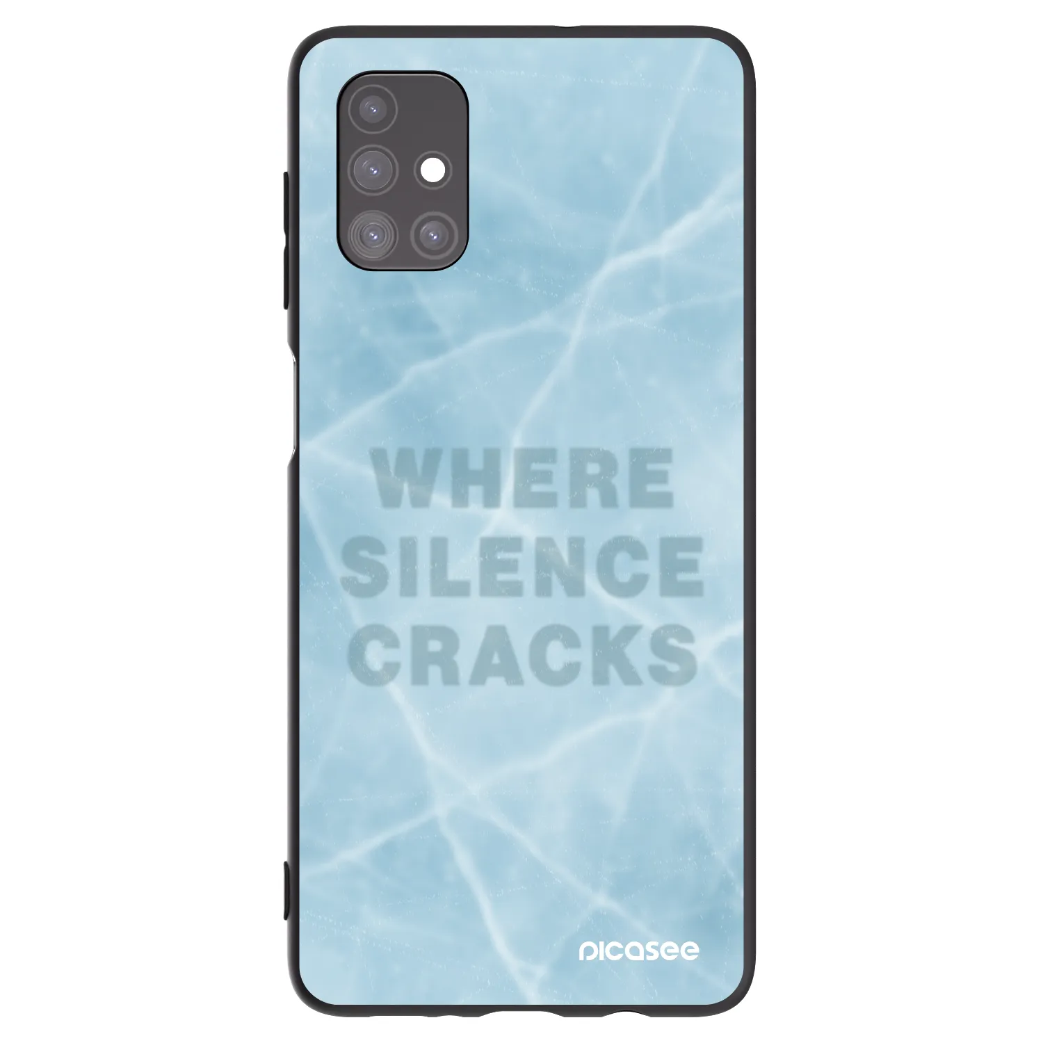 Picasee fekete szilikon tok az alábbi mobiltelefonokra Samsung Galaxy M51 M515F - SILENCE