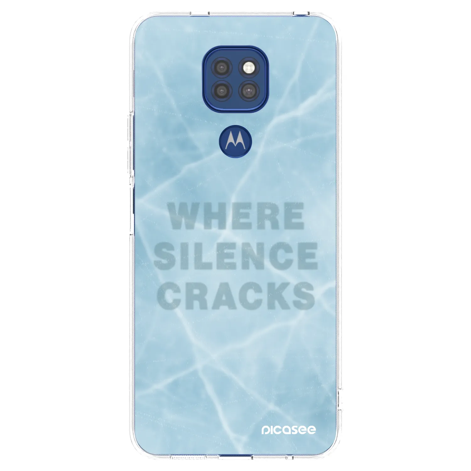 Picasee átlátszó szilikon tok az alábbi mobiltelefonokra Motorola Moto G9 Play - SILENCE