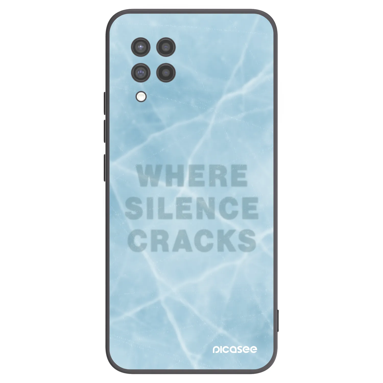 Picasee fekete szilikon tok az alábbi mobiltelefonokra Samsung Galaxy A42 A426B - SILENCE