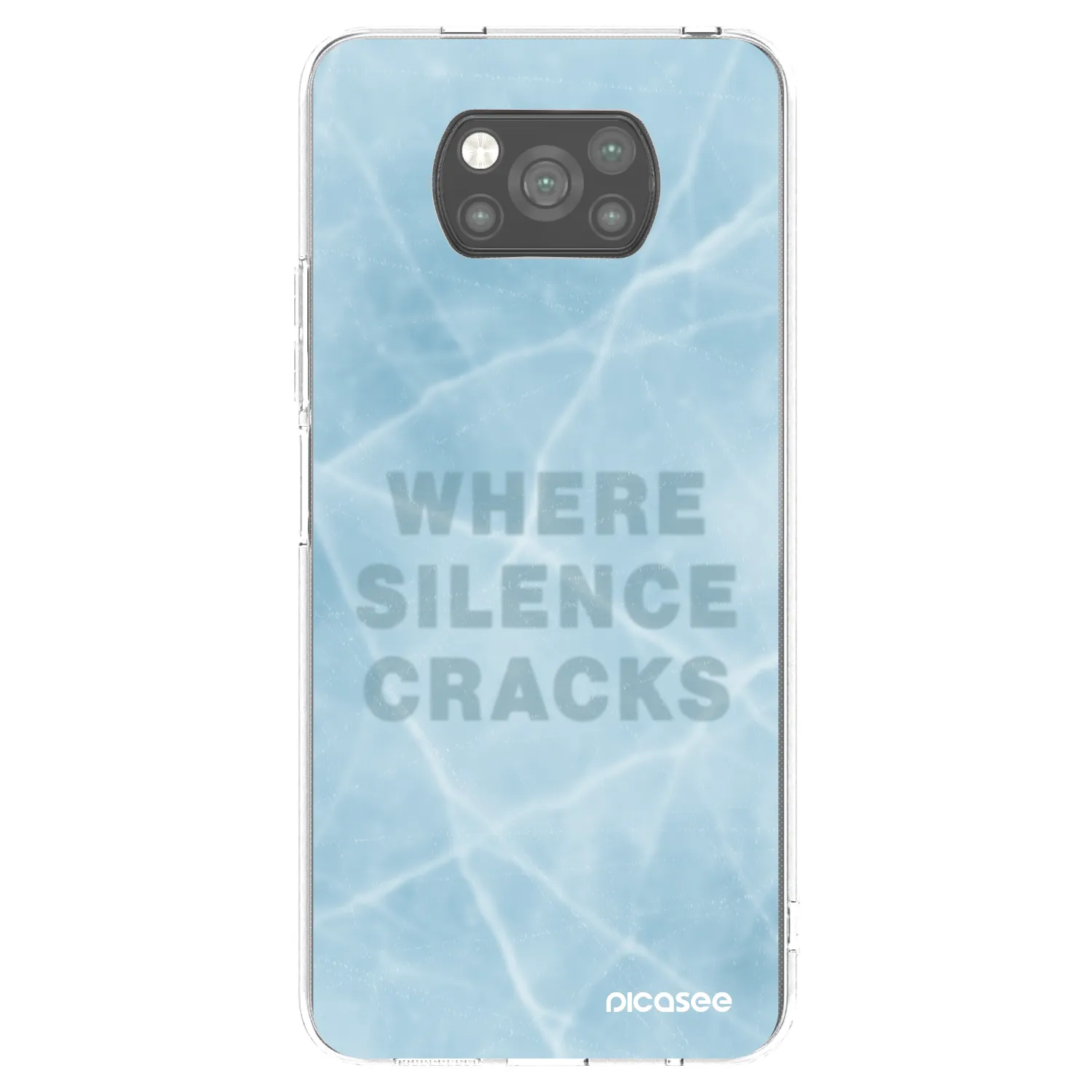 Picasee fekete szilikon tok az alábbi mobiltelefonokra Xiaomi Poco X3 Pro - SILENCE