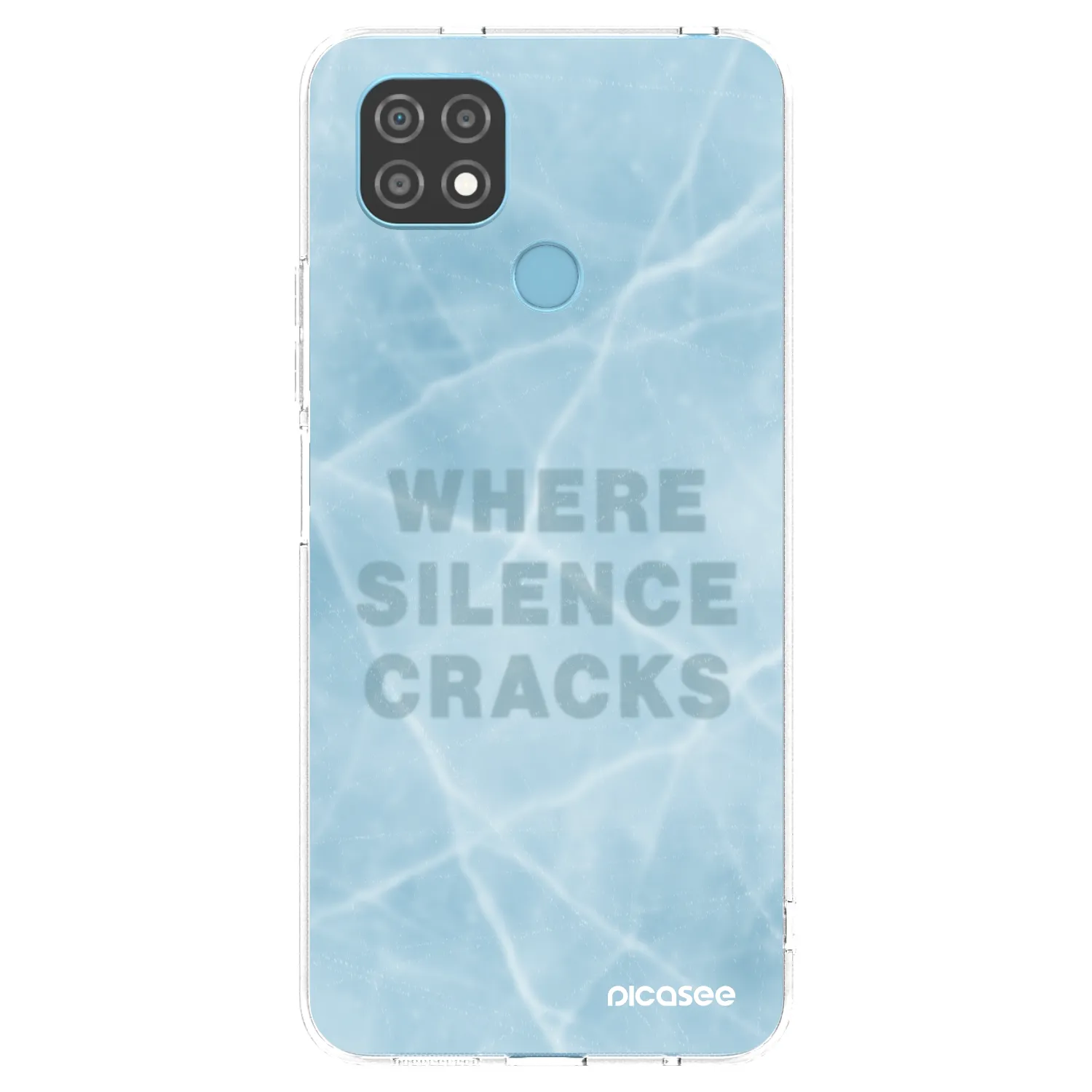 Picasee átlátszó szilikon tok az alábbi mobiltelefonokra Realme C21 - SILENCE