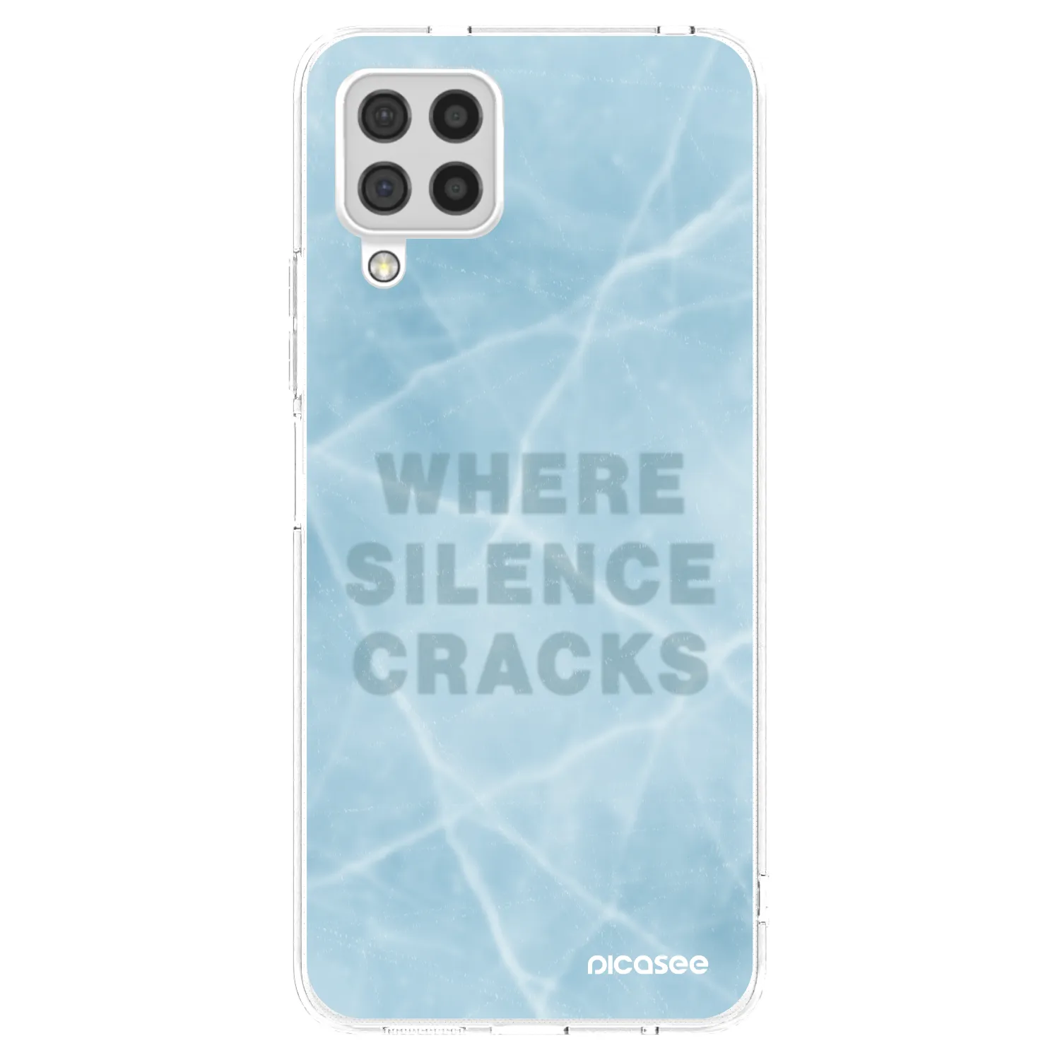 Picasee átlátszó szilikon tok az alábbi mobiltelefonokra Samsung Galaxy A22 A225F 4G - SILENCE