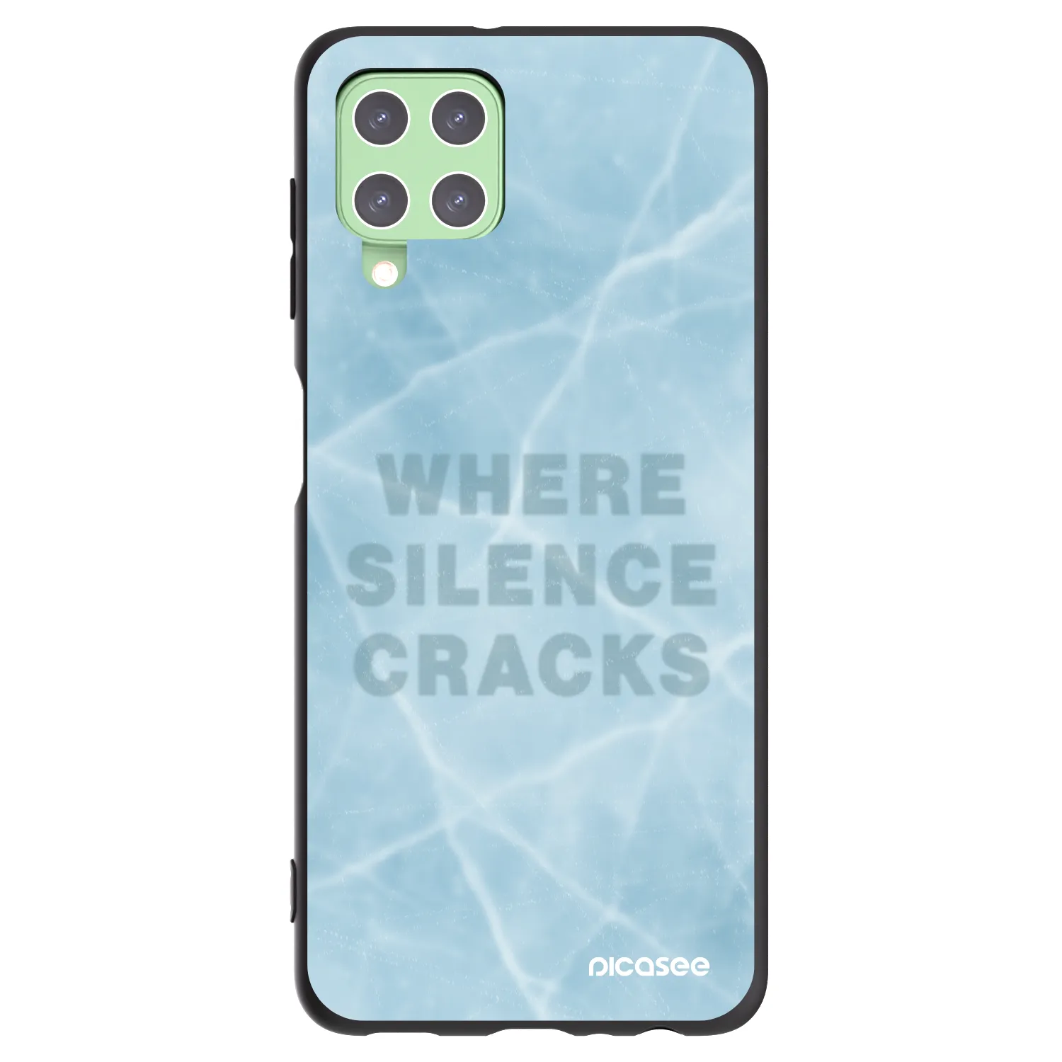 Picasee fekete szilikon tok az alábbi mobiltelefonokra Samsung Galaxy A22 A225F 4G - SILENCE
