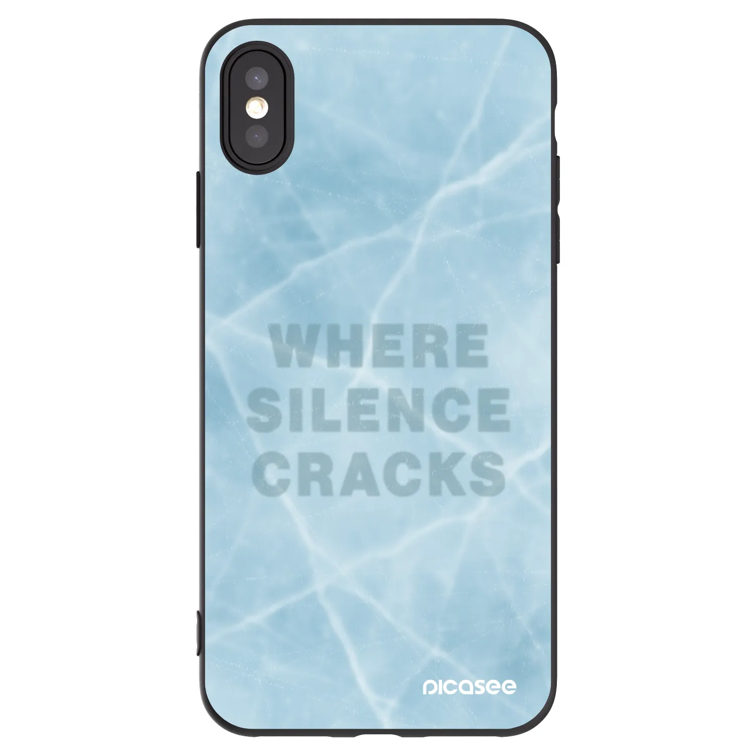 Picasee fekete szilikon tok az alábbi mobiltelefonokra Apple iPhone XS Max - SILENCE